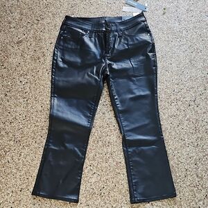 New W Tags Chico's Sleek Black So Slimming Girlfriend Kick Flare Modal Jeans 4P